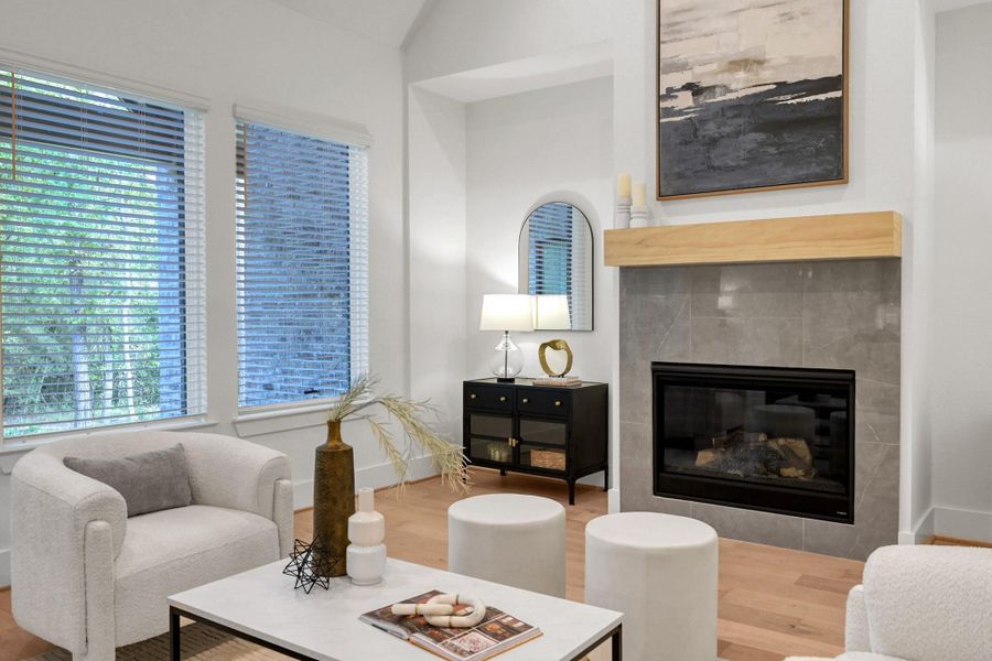 Furnished interior view inside a new home in The Cedars, Plantersville (Image 16).