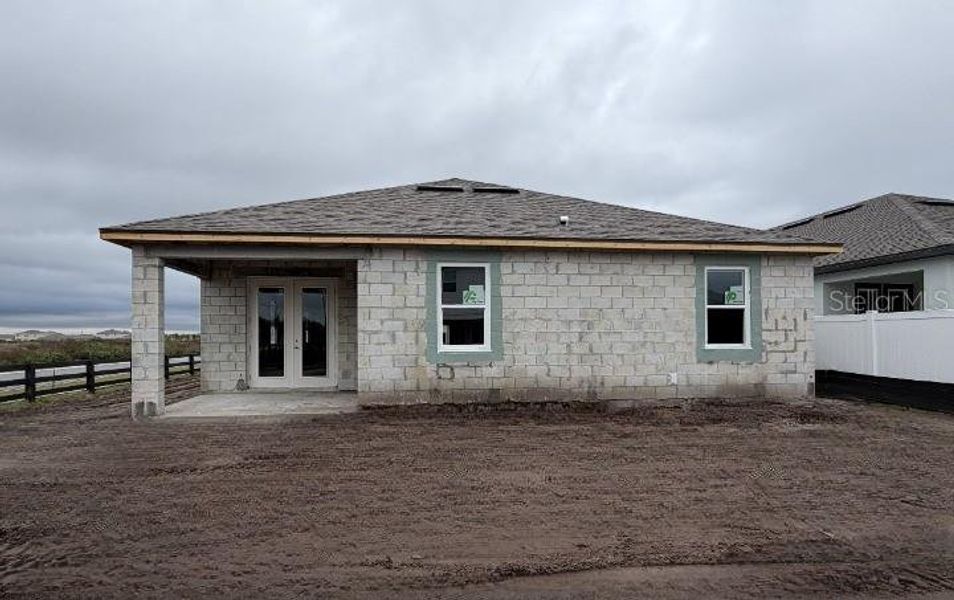 Exterior details and patio area of a home in Sunbrooke, St. Cloud (Image 3). Exterior details and patio area of a home in Sunbrooke, St. Cloud (Image 3).