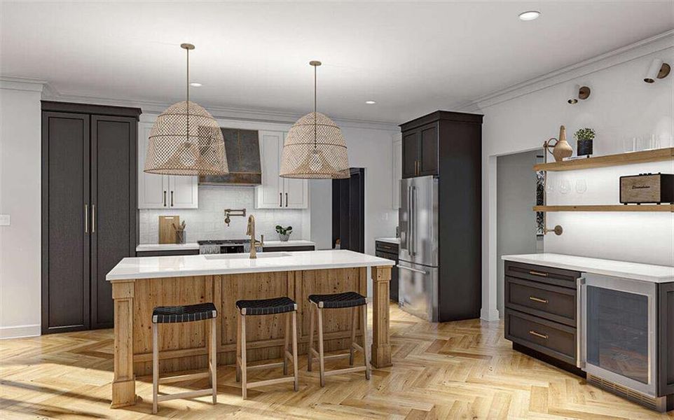 Furnished interior view inside a new home in , Marietta (Image 6).