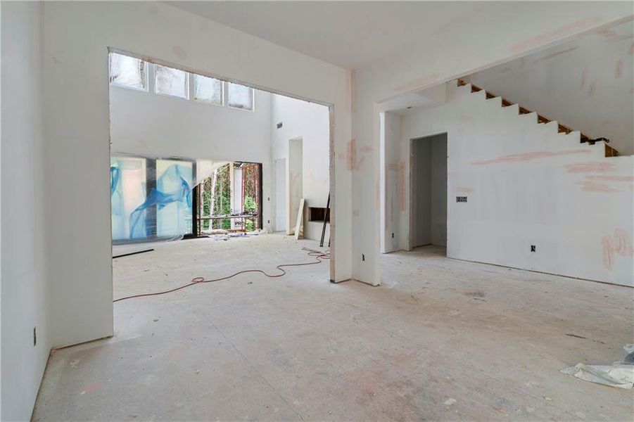 In-progress construction of a new home in , Fairburn, GA (Image 58).