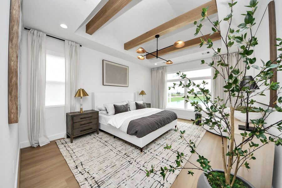 Furnished interior view inside a new home in , Houston (Image 36).