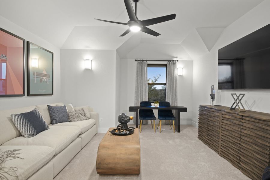 Furnished interior view inside a new home in Provence 50', Austin (Image 66).