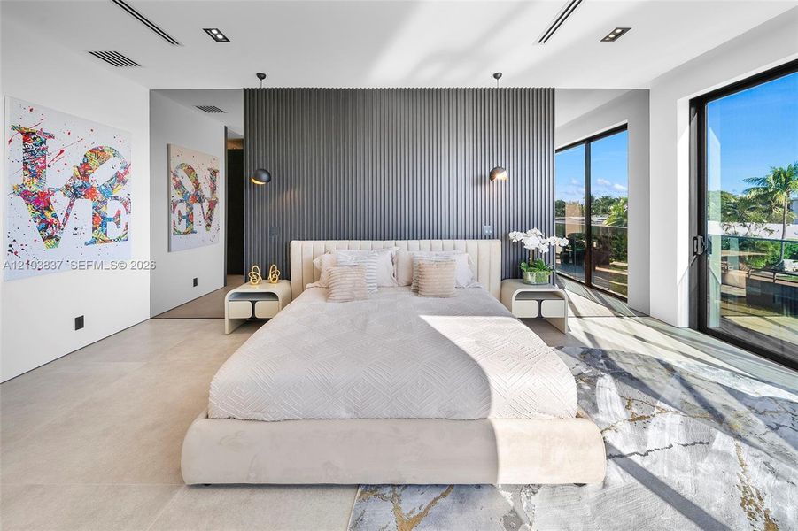 Furnished interior view inside a new home in , Miami (Image 22).