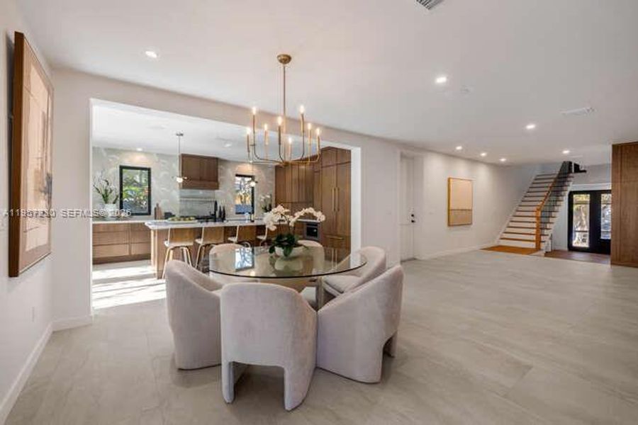 Furnished interior view inside a new home in , Miami (Image 20).