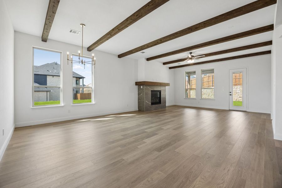 Spacious, unfurnished interior of a new home in Country Lakes, Denton (Image 19). Spacious, unfurnished interior of a new home in Country Lakes, Denton (Image 19).