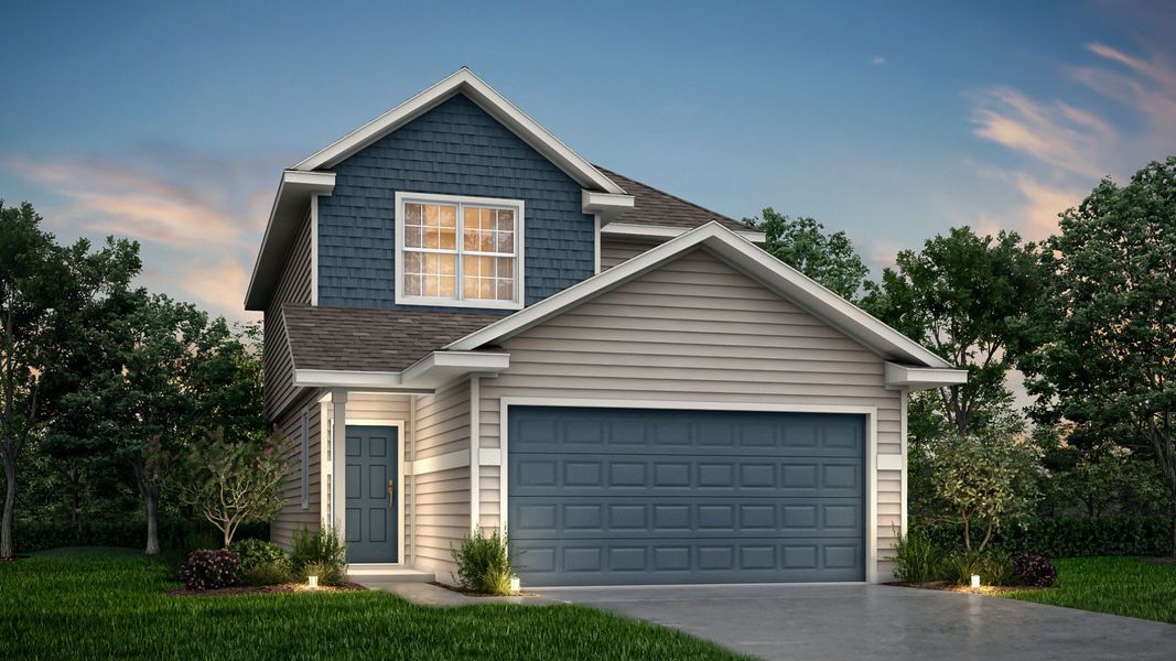 Representative exterior photo of a completed home built from the The Queensland by Legend Homes in Melissa Ranch, San Antonio, TX (Image 24).