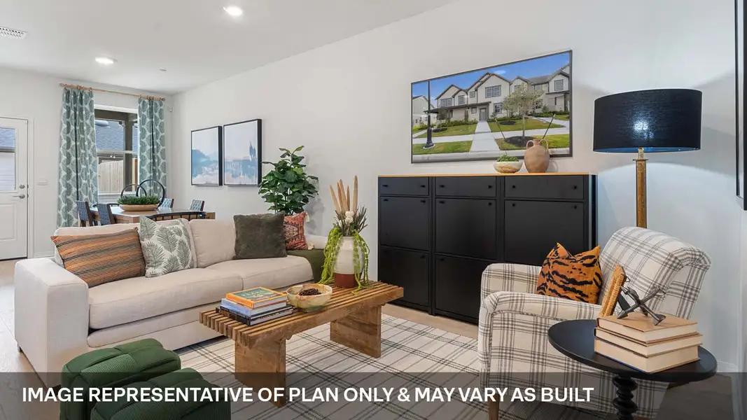 Furnished interior view inside a new home in Avery Centre, Round Rock (Image 5).