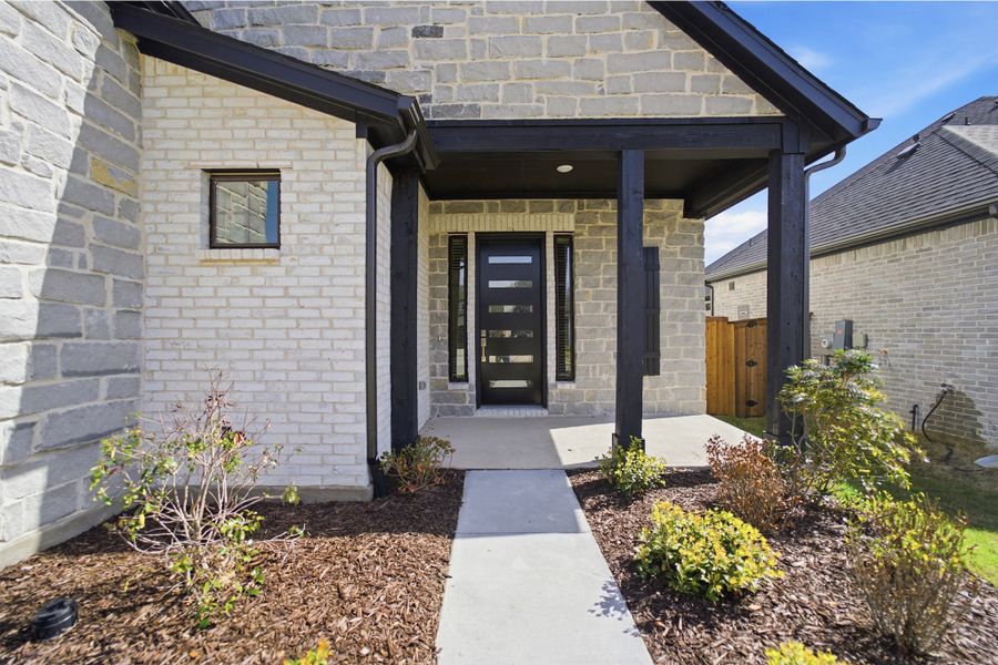 Exterior details and patio area of a home in Sonoma Verde, Rockwall (Image 3).