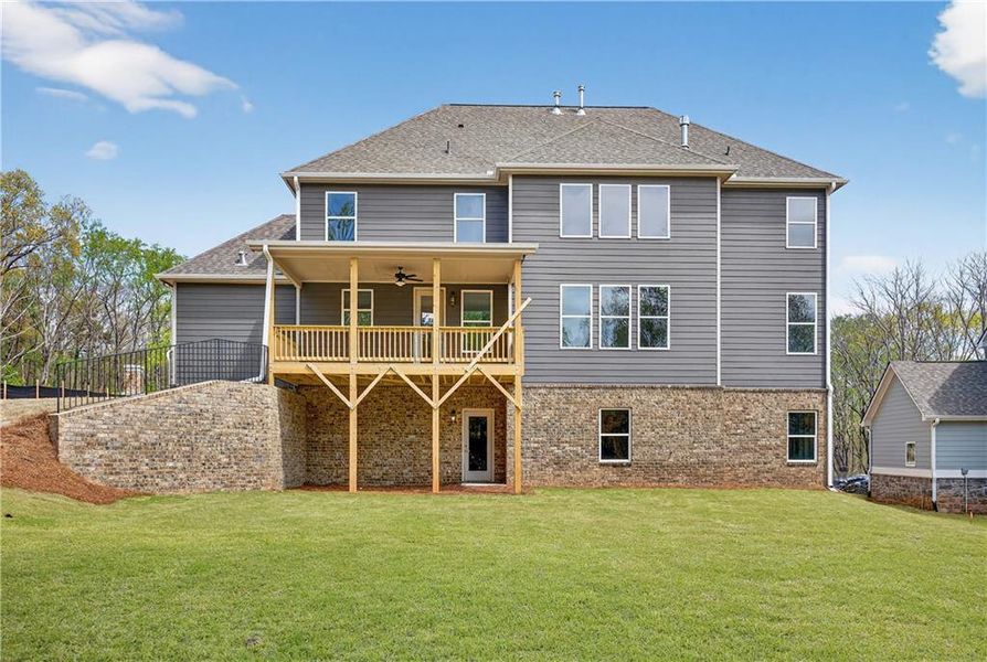 Exterior details and patio area of a home in The Manor at Gainesville Township, Gainesville (Image 26).