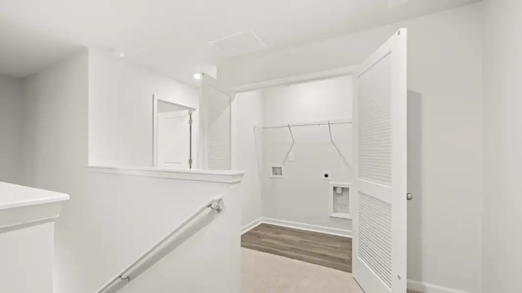 Representative unfurnished interior of a home built from the Pattison by D.R. Horton in Branford Crossing, Stockbridge (Image 13).