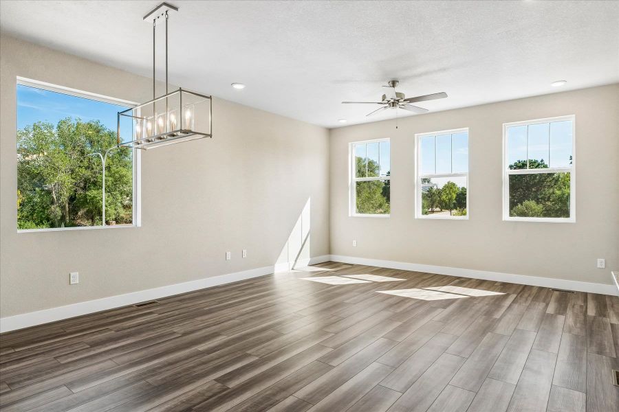 Spacious, unfurnished interior of a new home in Pony Park, Colorado Springs (Image 13).