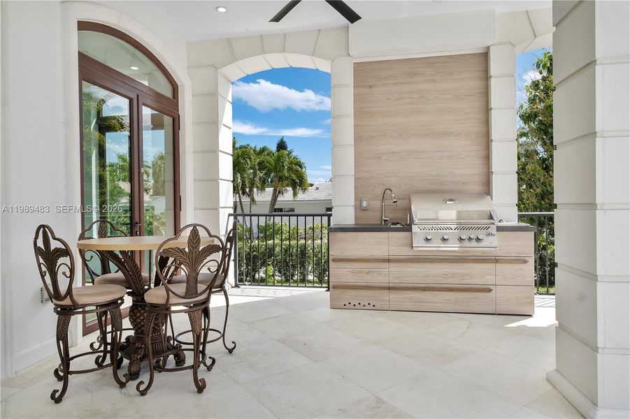 Exterior details and patio area of a home in , Surfside (Image 35).