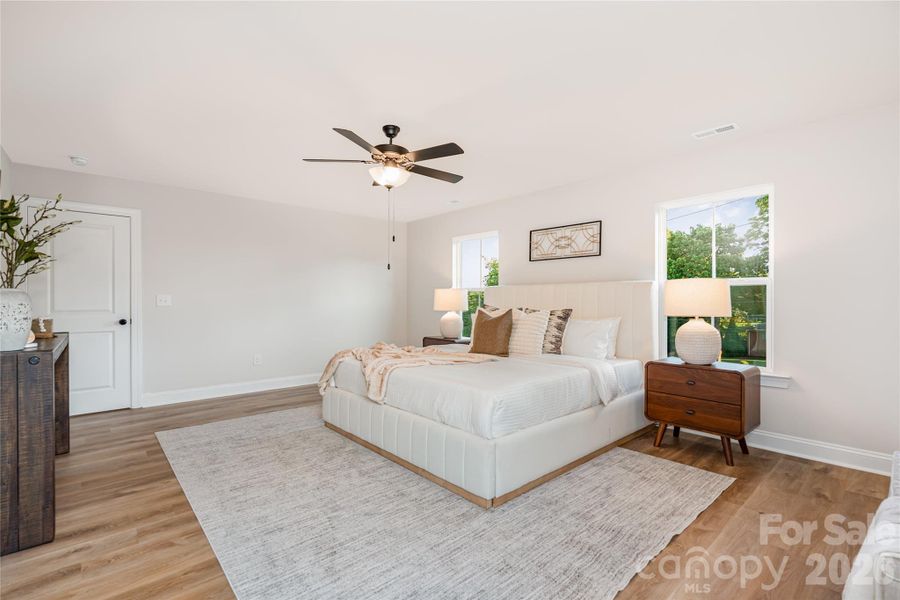 Furnished interior view inside a new home in , Charlotte (Image 16). Furnished interior view inside a new home in , Charlotte (Image 16).