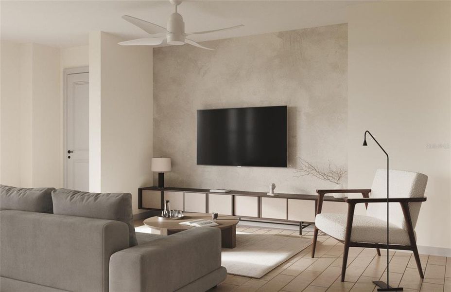 Furnished interior view inside a new home in Sabana Reserve, Ocala (Image 4).