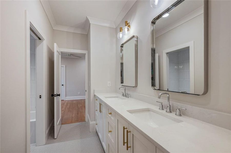 Furnished interior view inside a new home in , Atlanta (Image 28).