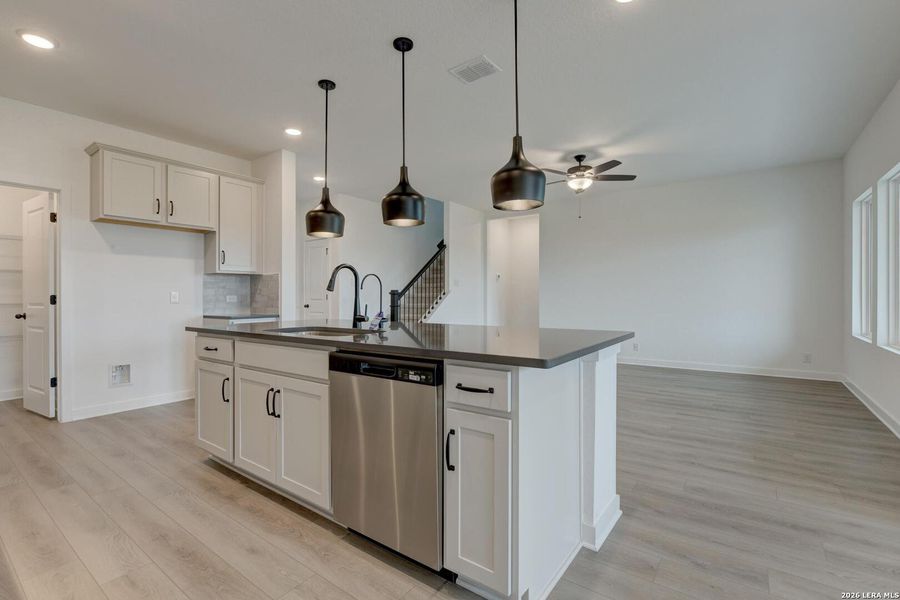 Furnished interior view inside a new home in Nopal Valley, San Antonio (Image 7). Furnished interior view inside a new home in Nopal Valley, San Antonio (Image 7).
