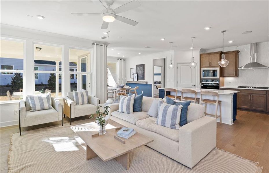 Furnished interior view inside a new home in Sun City Peachtree, Griffin (Image 11).