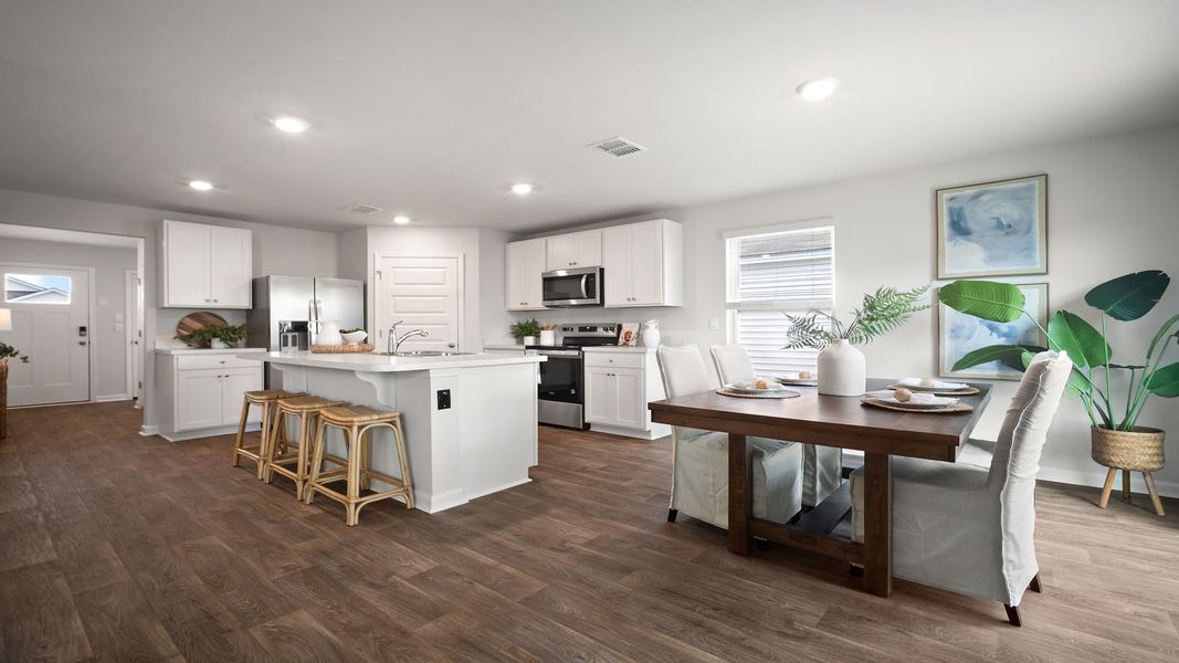 Furnished interior view inside a new home in The Groves at Bees Creek, Ridgeland (Image 12).