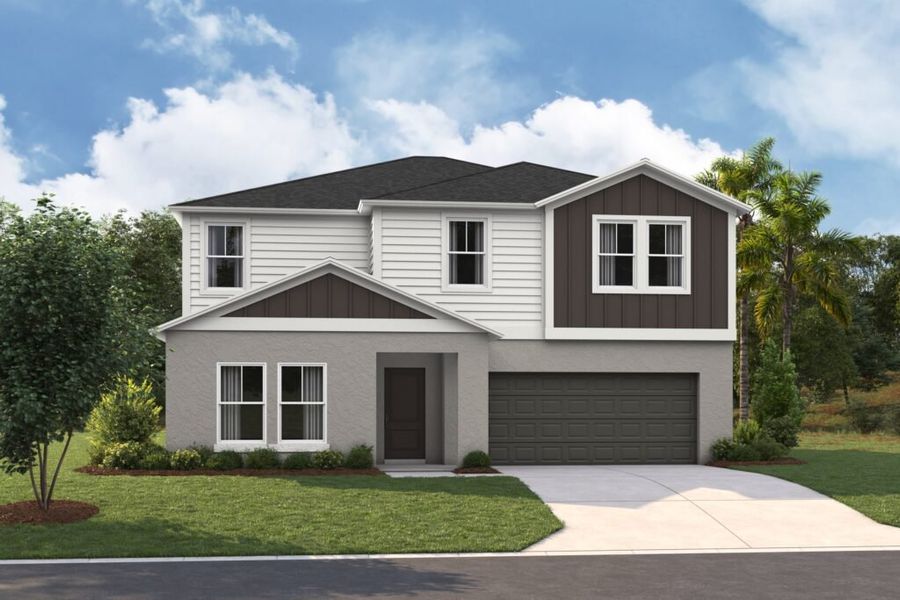 Representative exterior photo of a completed home built from the Catalina by Casa Fresca Homes in Two Rivers, Zephyrhills, FL (Image 10).