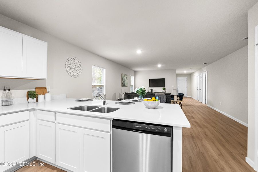 Furnished interior view inside a new home in , Jacksonville (Image 16). Furnished interior view inside a new home in , Jacksonville (Image 16).