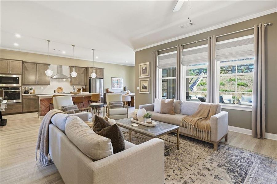 Furnished interior view inside a new home in , Ellijay (Image 6).