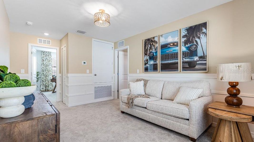 Furnished interior view inside a new home in Rye Ranch: Americana Series, Parrish (Image 3).