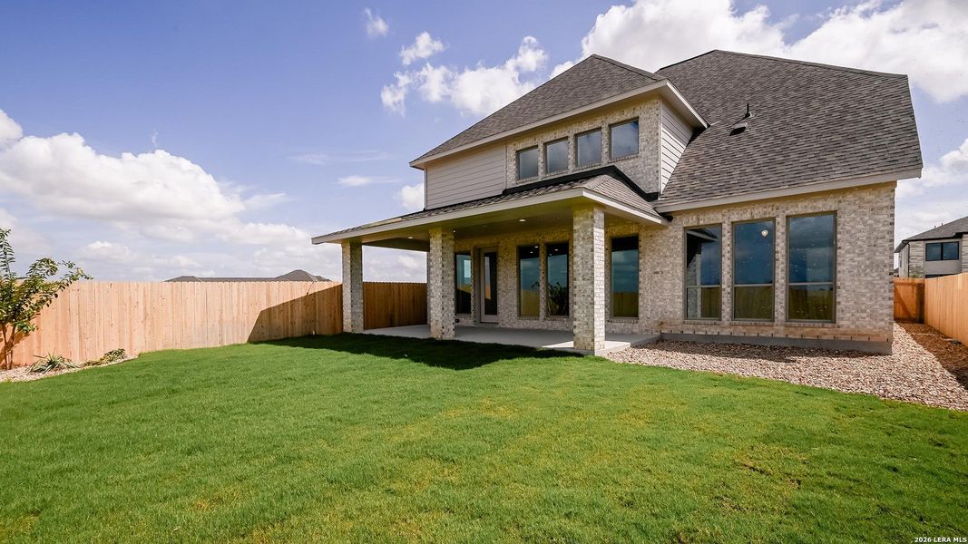 Exterior details and patio area of a home in Legacy at Lake Dunlap, New Braunfels (Image 23). Exterior details and patio area of a home in Legacy at Lake Dunlap, New Braunfels (Image 23).