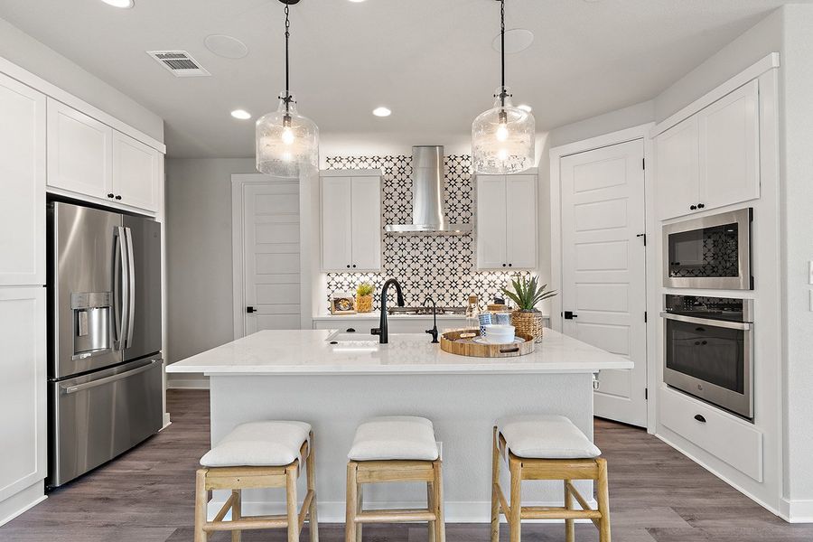 Furnished interior view inside a new home in Flora, Hutto (Image 13). Furnished interior view inside a new home in Flora, Hutto (Image 13).