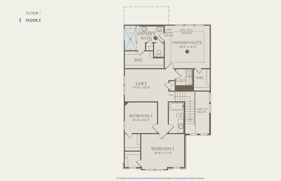 Sienna Floor Plan, Quick Move-In Home, Floor 2