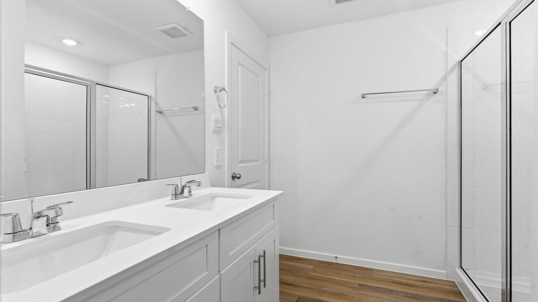 Representative furnished interior of a home built from the Brooke by D.R. Horton in Lakes at Westland Ranch, League City (Image 13).