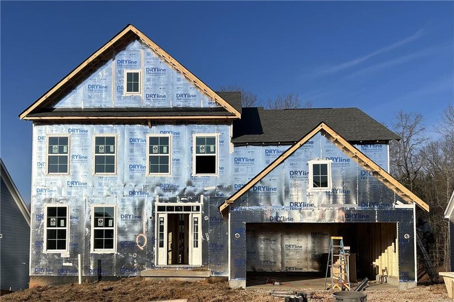 In-progress construction of a new home in The Reserve At Liberty Park, Braselton, GA (Image 4).