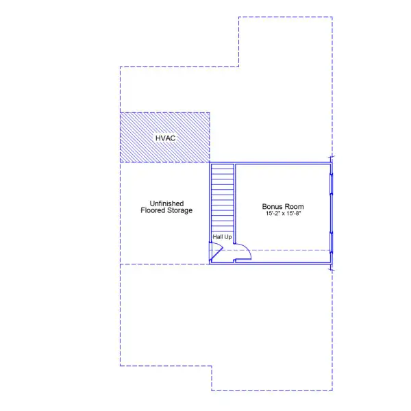 2D floor plan layout of this home in Fieldstone, Lexington, NC (Image 3).