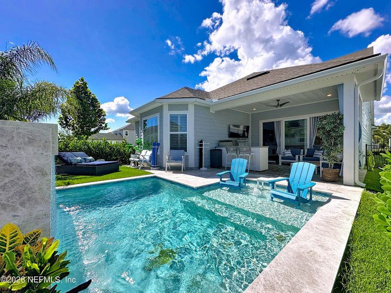 Exterior details and patio area of a home in Seabrook Village at Seabrook, Ponte Vedra (Image 24).