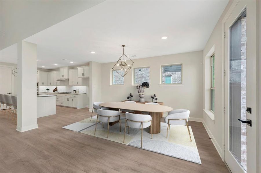 Furnished interior view inside a new home in Mantua Point Classics, Van Alstyne (Image 6).