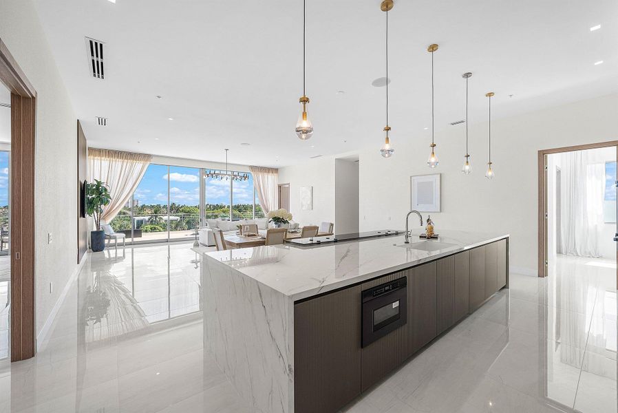 Furnished interior view inside a new home in , Delray Beach (Image 8). Furnished interior view inside a new home in , Delray Beach (Image 8).