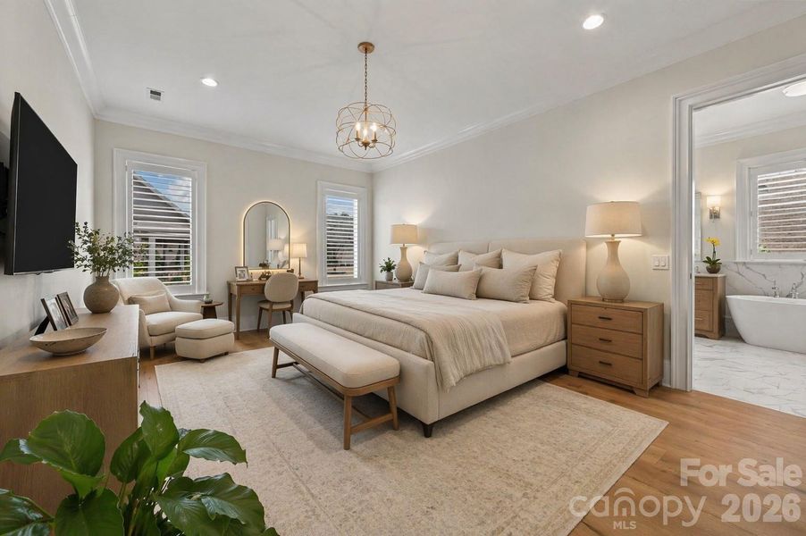 Furnished interior view inside a new home in , Stanley (Image 7).