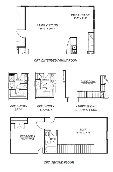 2D floor plan layout of this home in Alder Pond, Campobello, SC (Image 4).