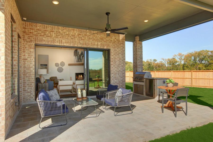 The Presley III Covered Patio