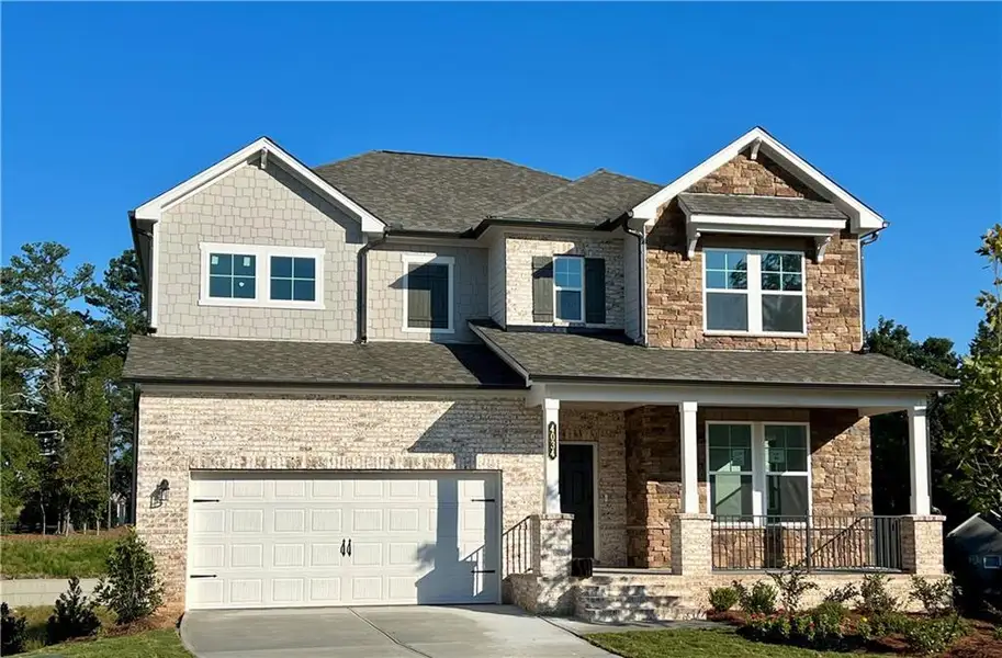 Front exterior of a home in the Oakmead community, located in Buford, GA (Image 2). Front exterior of a home in the Oakmead community, located in Buford, GA (Image 2).