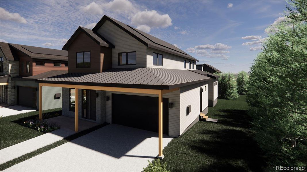Welcome to 982 Locust Ave! Step into The Lupine, part of Koelbel Communities newest single-family collection in North Boulder. This home showcases Exterior Color Palette 6, offering a beautifully curated and contemporary look.