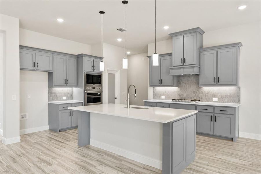 Furnished interior view inside a new home in Parks at Panchasarp Farms, Burleson (Image 7).