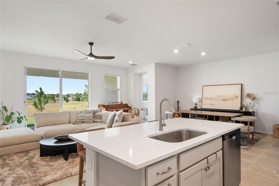 Furnished interior view inside a new home in Waterbrooke, Clermont (Image 53).