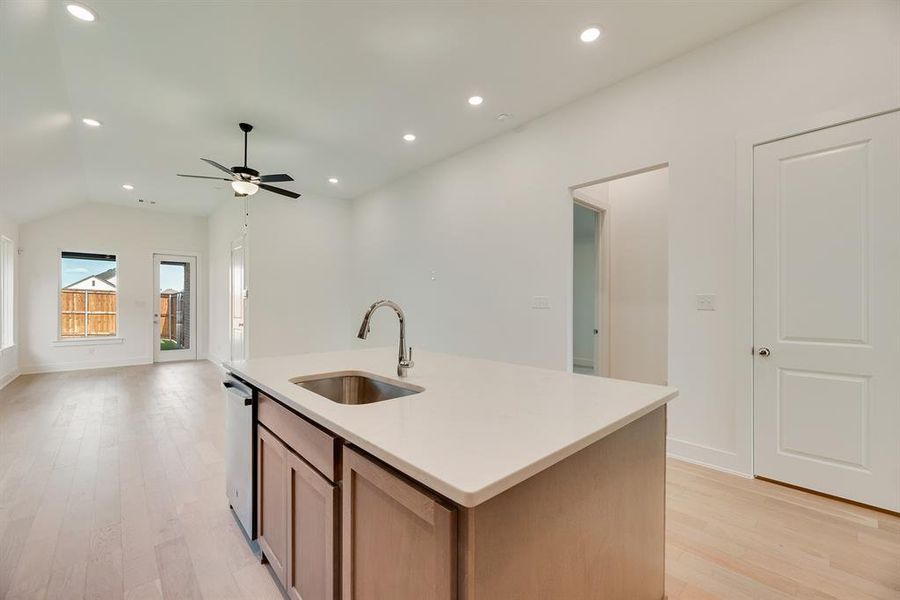 Furnished interior view inside a new home in Cottages of Celina, Celina (Image 13).
