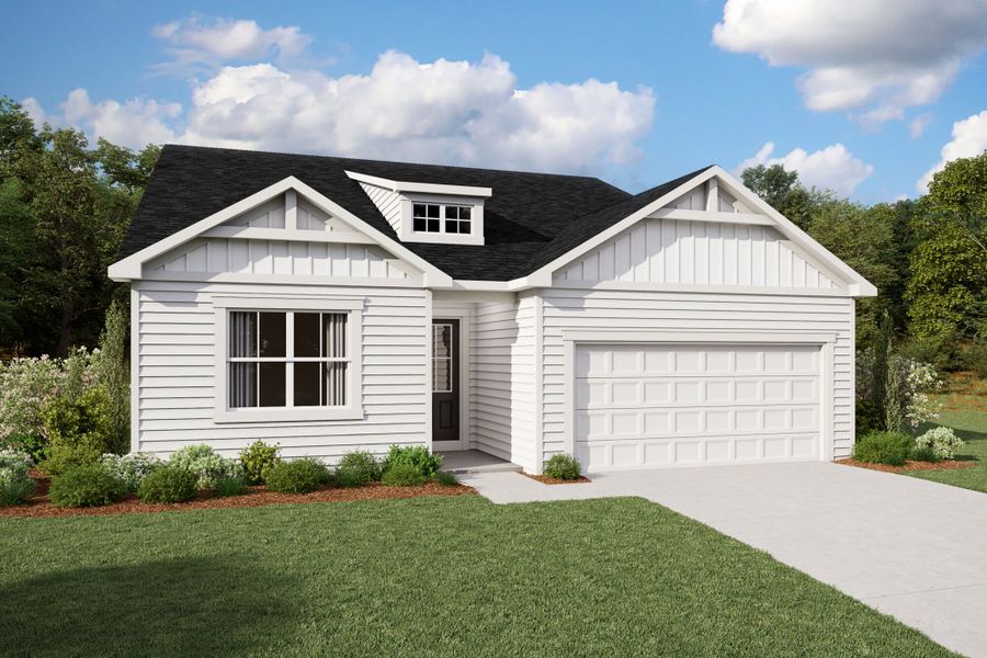 Representative exterior photo of a completed home built from the Glades by Mattamy Homes in Providence Creek, Fuquay Varina, NC (Image 21).