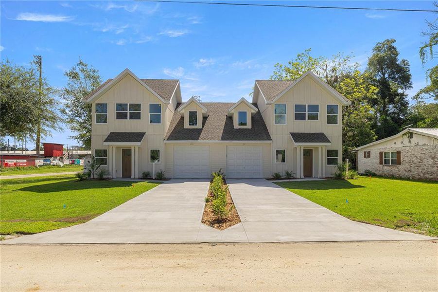 Front exterior of a new home in , Williston, FL, highlighting curb appeal (Image 16).
