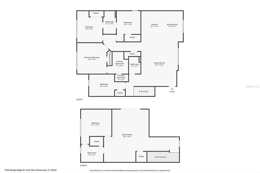 2D floor plan layout of this home in , Kissimmee, FL (Image 5).
