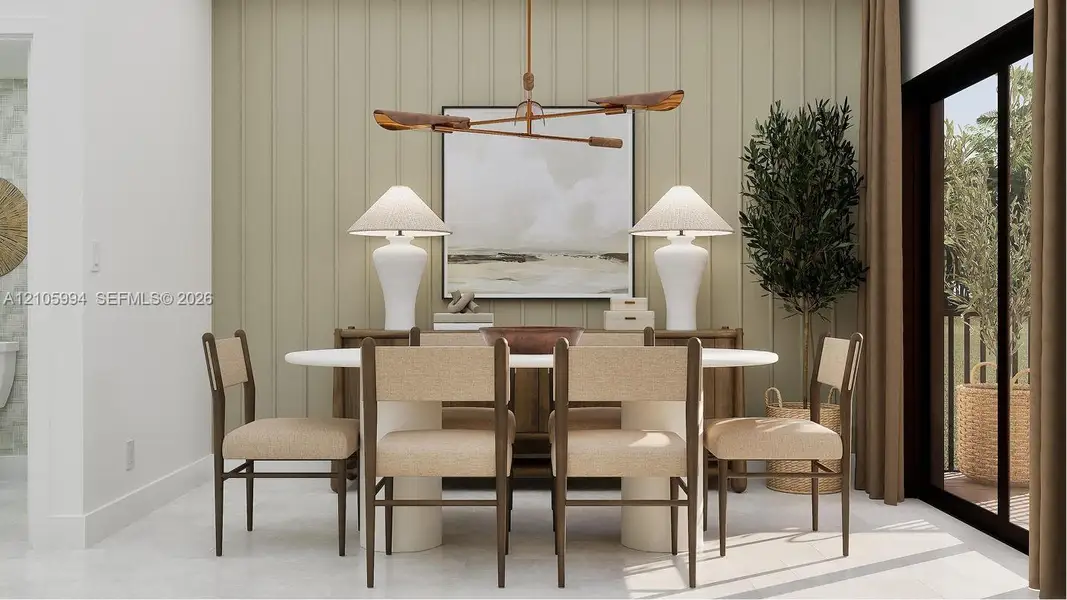 Furnished interior view inside a new home in Mainstreet, Coconut Creek (Image 4).