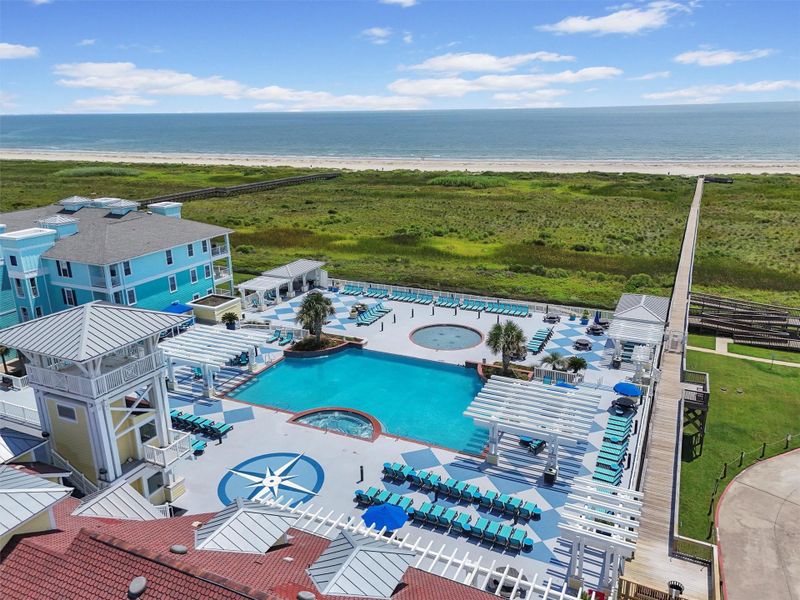 The Infinity pool at the Beach Club