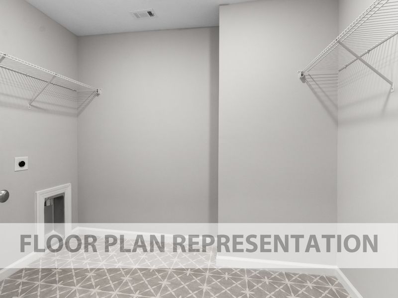 Laundry Room | Bradford II Plan by Ivey Homes