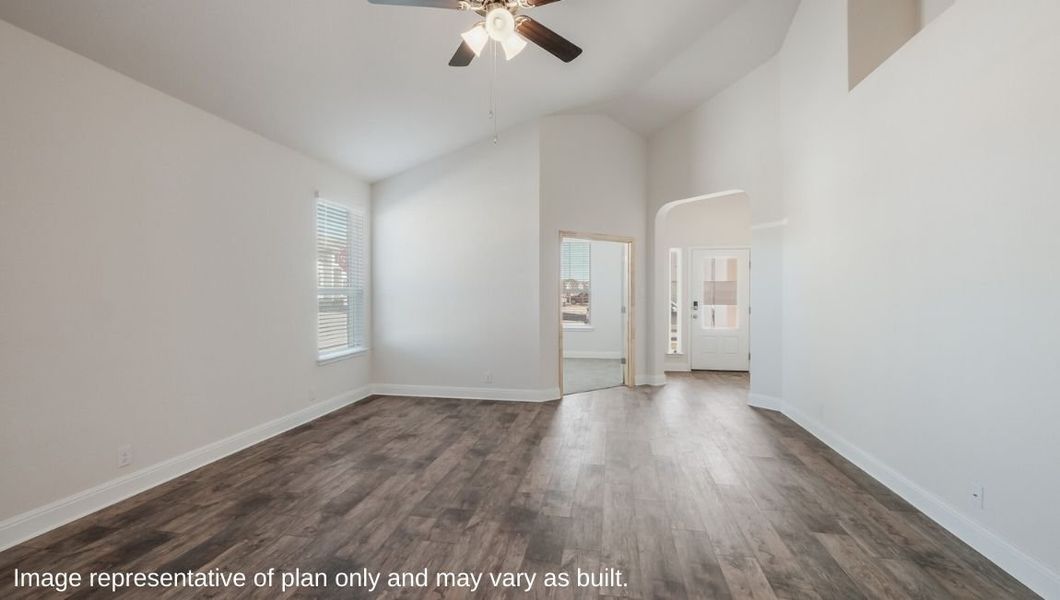 Representative unfurnished interior of a home built from the The Driftwood by D.R. Horton in Steele Creek, Cibolo (Image 14).